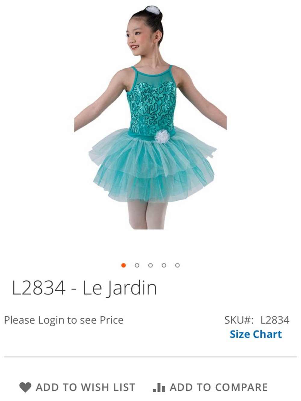 Layla’s Dance L2834 Le Jardin Jade Tutu Dress